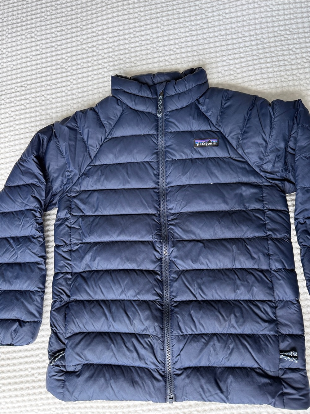 Patagonia Navy Blue Quilted Down Jacket